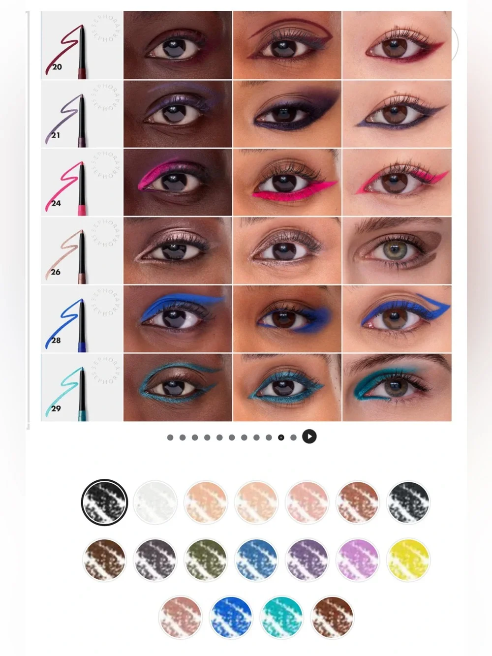 Sephora waterproof eyeliners